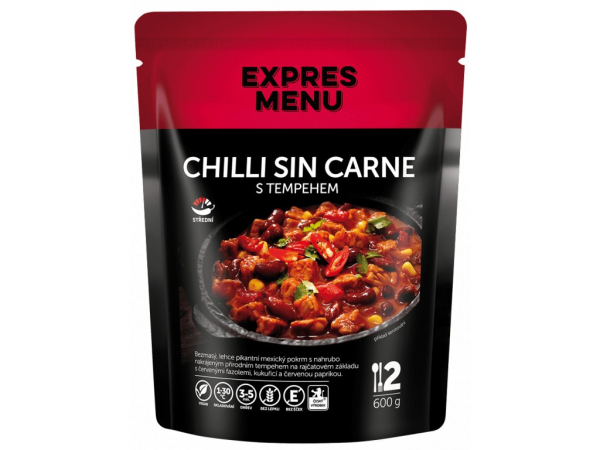 Chilli sin carne s tempehem, 2p, 600g