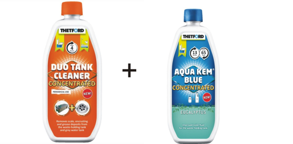 Čistič Duo Tank + WC chemie koncentrát