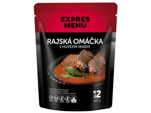 Rajská omáčka s hovězím masem, 2p, 600g