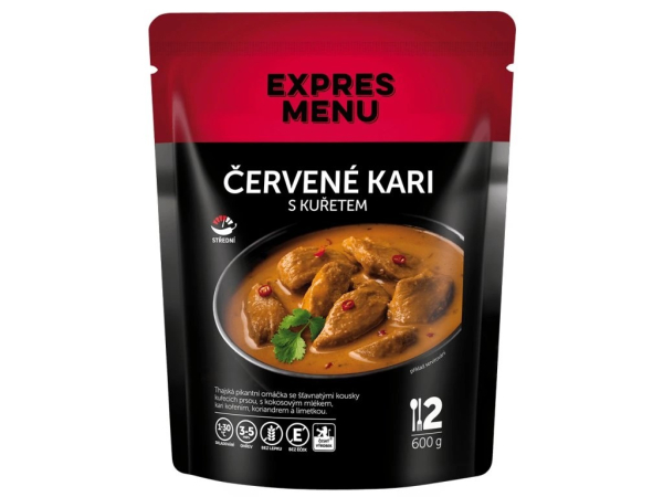 Červené kari s kuřetem, 2p, 600g